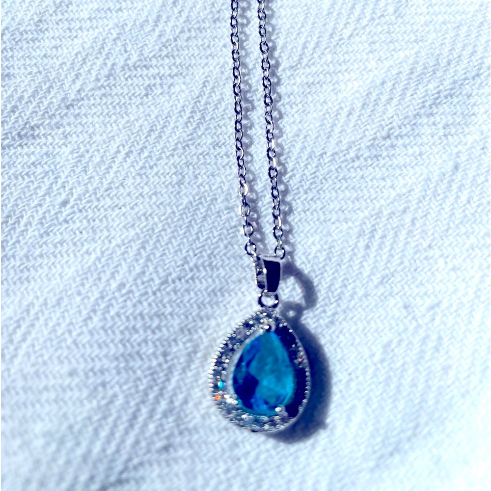 NIP Nikola Valenti Necklace Blue Stone Silver